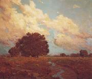 Granville Redmond Trees by a Meadow Stream oil